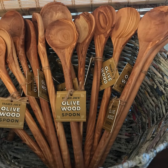 TRADER JOE’S Dining Two Trader Joes Olive Wood Spoons Bnwt Poshmark